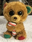 Ty Beanie Boos Bella Glitter Eyes Christmas Holiday Plush Stuffed Beanie