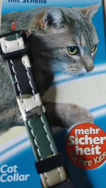 Katzen Halsband,Glocke, Sicherheitsverschluss,Trixie,Camouflage, Katzenhalsband-image
