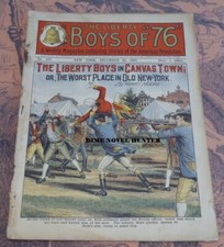 LIBERTY BOYS OF 76 #417 FRANK TOUSEY 12-25-1908 REVOLUTIONARY HERO DIME NOVEL