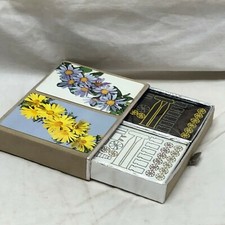 Vintage Double Deck Congress Playing Cards Complete Box Not Opened Cel-U-Tone