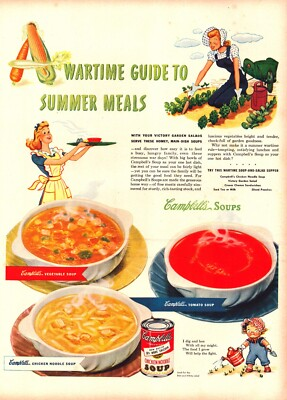 #ad #ad CAMPBELL#x27;S SOUP SWAN SOAP Antique Americana advertisement 1945 $18.00