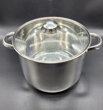 8 Qrt Stainless Steel Stock Pot Tempered Lid Ecolution Pure Intentions
