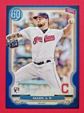 2020 Gypsy Queen Logan Allen RC 189/250 Indigo Parallel #123 Cleveland Indians
