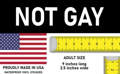 I'm Not Gay Funny Vinyl Decal JDM Prank Sticker Bumper Car Window - Foto 9