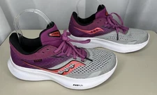 Saucony Womens Ride 16 S10830-91 Gray Running Shoes Sneakers Size 8.5 Excellent