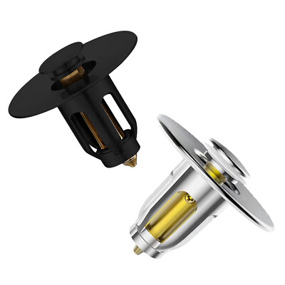 Facilitatek Sink Stopper, Universal 2-in-1 Pop-Up Drain Stopper Bathroom Sink Plug Stopper Wash Basin Core Bounce Pop Drain Filter Bathroom Sink Drain - Foto 2