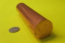 110 Copper Rod 1 1/4" Dia. x 6 Inch Length