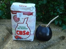 Set Yerba CBSe 500gr, Mate, Gourd,  Bombilla, Straw, Yerba Forest Fruits 