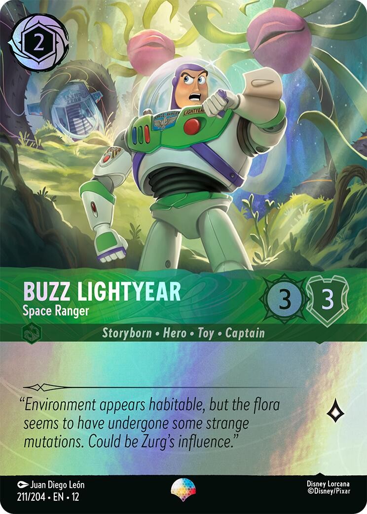 Buzz Lightyear - Space Ranger (Epic) 211/204 Wilds Unknown Holo
