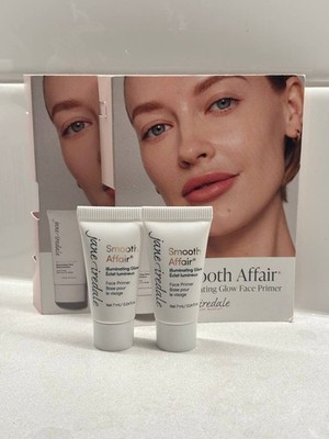 Jane Iredale Smooth Affair Illuminating Glow Face Primer 0.24 oz X 2 NEW