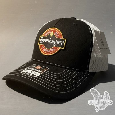 Vintage Retro Copenhagen Small Logo Embroidered Patch Richardson 112 Trucker Hat