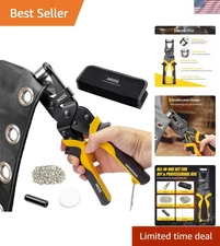 Grommet Tool Kit 200PCS - 3/8 inch Grommets for Leathercraft & DIY Projects