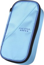 Five Star Pencil Pouch, Pen 8.5"L x 4.5"W x 2.38"H Pack of 12 , Blue/Denim