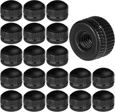 20 Pcs Black M4 Lamp Screw Caps Light Fixture Knob Nuts Decorative Hardware