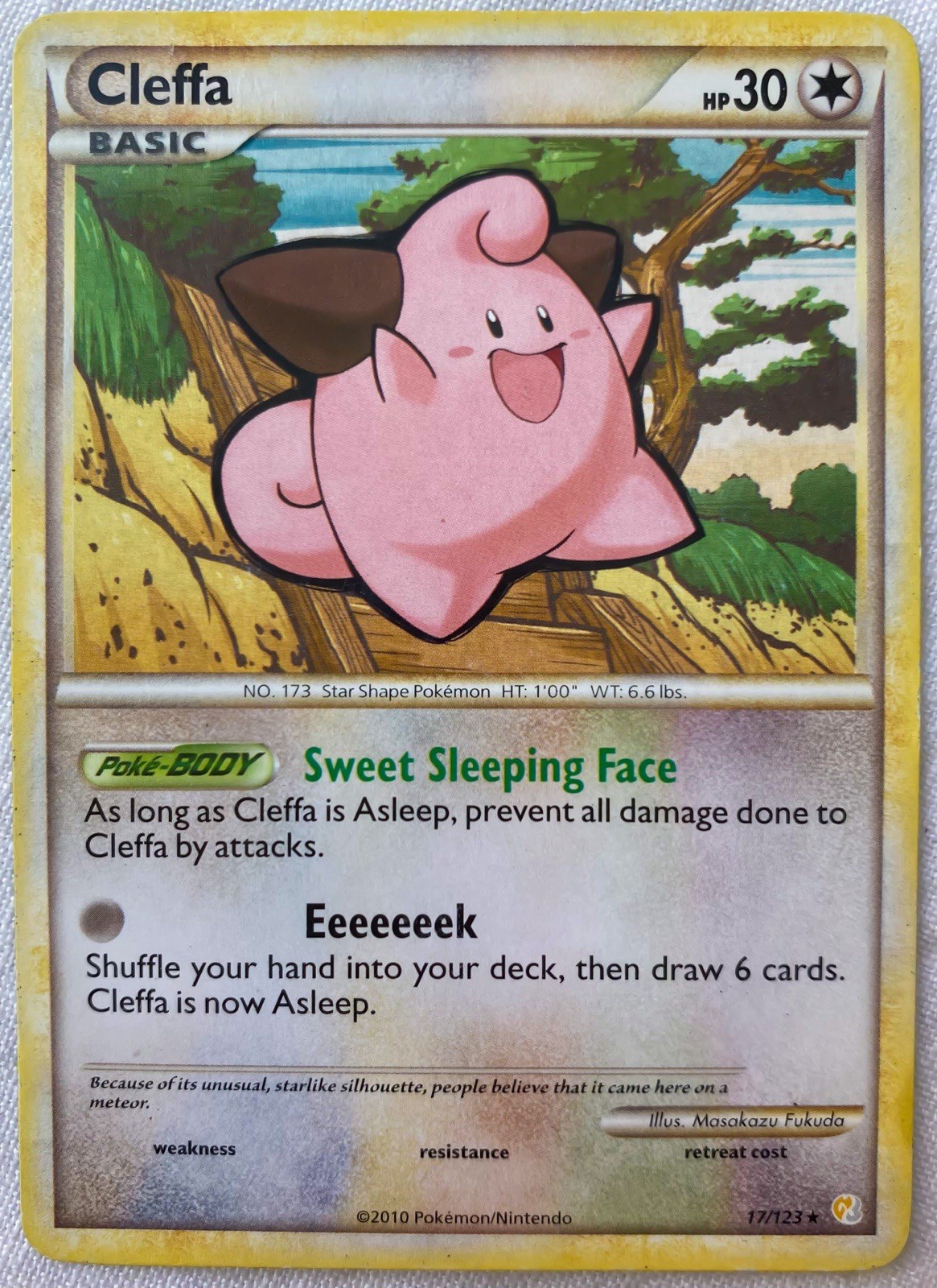 Cleffa 17/123 Rare Pokémon TCG Heartgold & Soulsilver 2010