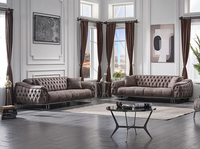 Textil 2X Sofa Dreisitzer Couch Wohnzimmer Textil PolstermöBel Couchen