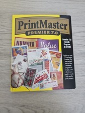 PrintMaster Premier 7.0 Windows Graphics Desktop Publishing Software Computer