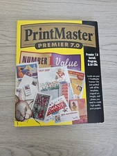 PrintMaster Premier 7.0  Windows Graphics Desktop Publishing Software Computer