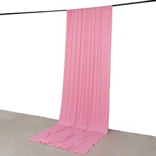 5 ft x 14 ft PINK 4-Way Stretch Spandex Divider Backdrop Curtain Party Wedding