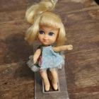 Vintage Mattel Liddle Kiddles GRETA GRIDDLE Doll And Dress Toy Figure Japan 1965