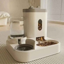 Distributeur Nourriture Chien Chat Automatique Fontaine Eau Grande Capacité