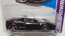 HOT WHEELS RARE 2013 HW SHOWROOM FERRARI 458 SPIDER BLACK INTERIOR VARIATION
