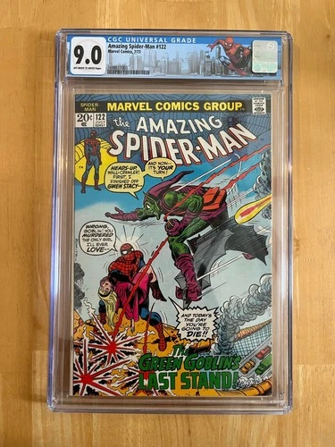 AMAZING SPIDER-MAN #122 CGC 9.0 MARVEL COMICS 1973 - DEATH OF THE GREEN GOBLIN