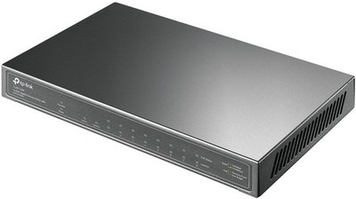 TP-Link TL-SG1210P 10-Port Gigabit PoE+ Switch, Schwarz, 19'' Rackmontage, NEU