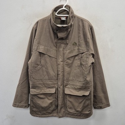 Nike Vintage Acg Gorpcore Cargo Chore Utility Sherpa gefütterte Jacke Mantel Large