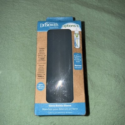 Dr. Browns Glass Bottle Sleeve 100% Silicone Options+ 8 Oz Glass Narrow Bottles