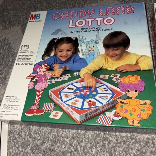 Vintage 1987 Milton Bradley Candy Land Lotto Board Game Complete