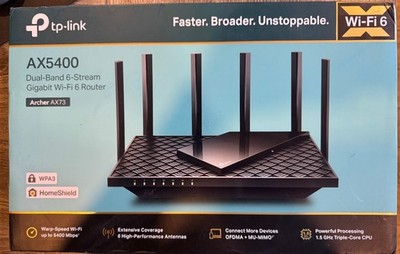 TP-Link AX5400 WiFi 6 Router (Archer AX73)- Dual Band Gigabit Wireless Internet