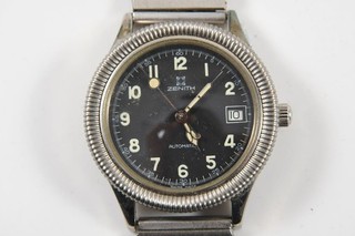 Q03V11 Zenith Automatic Vintage Wristwatch with Date Display