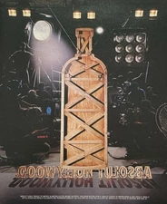 1994 Absolut Vodka Print Ad Hollywood Backstage Bottle Movie Set Prop