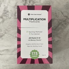 Think Tank Scholar 173 Multiplication Flash Cards Full Box Set Pre-Owned