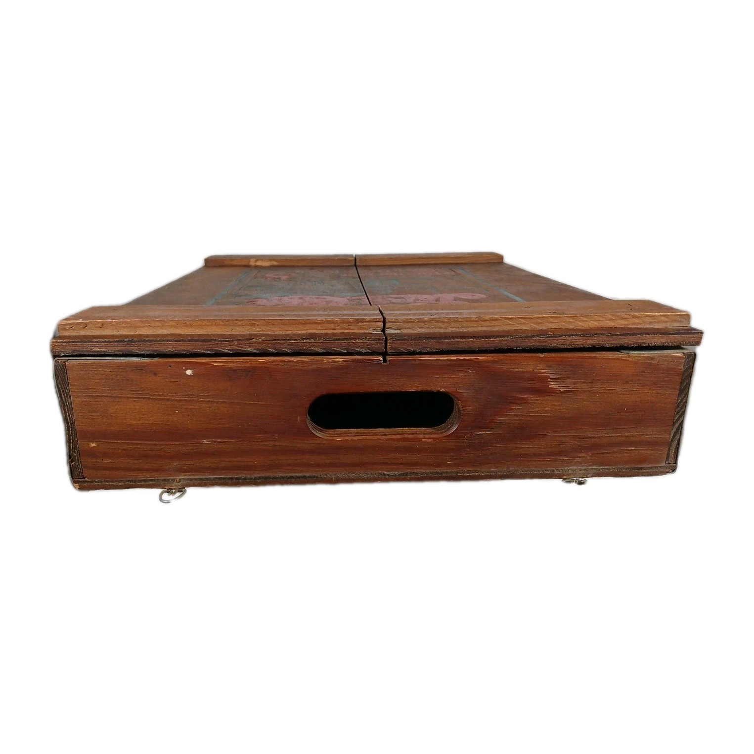 Vintage Drink Pepsi Cola All Wood Cassette Case Hanging Display Shelf Cabinet 