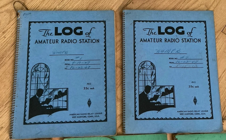 Set of 7 Vintage The Log of Amateur Radio Station 1947-1949 W4MPB - Image 4 of 4