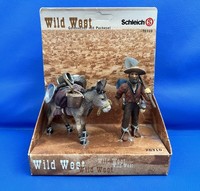Schleich Figures Wild West American Frontier Gold Prospector And Mule - NEW