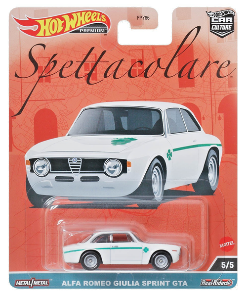 Hot Wheels Premium Alfa Romeo Giulia Sprint GTA Spettacolare 1:64 Neu OVP-image