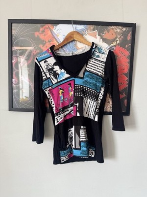 Vintage Crazy Y2K Tank Top Hoodie like jpg gaultier margiela cavalli 00s