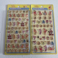 Po Bear Bon Bon Drop Sticker Set, Mini Winnie the Pooh, 2 pcs, Used