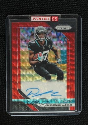 2018 Panini Prizm Rookie Red Wave Prizm 74/199 DJ Chark #RA-DJC Auto RC 1h1