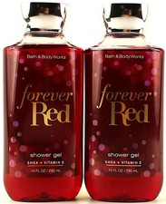 QTY 2 - Bath Body Works FOREVER RED Body Wash Shower Gel 10oz