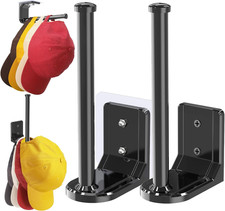 2 Pack Hat Organizer, Hat Rack for Wall, Strong Adhesive Hat Hooks, Hat Storage