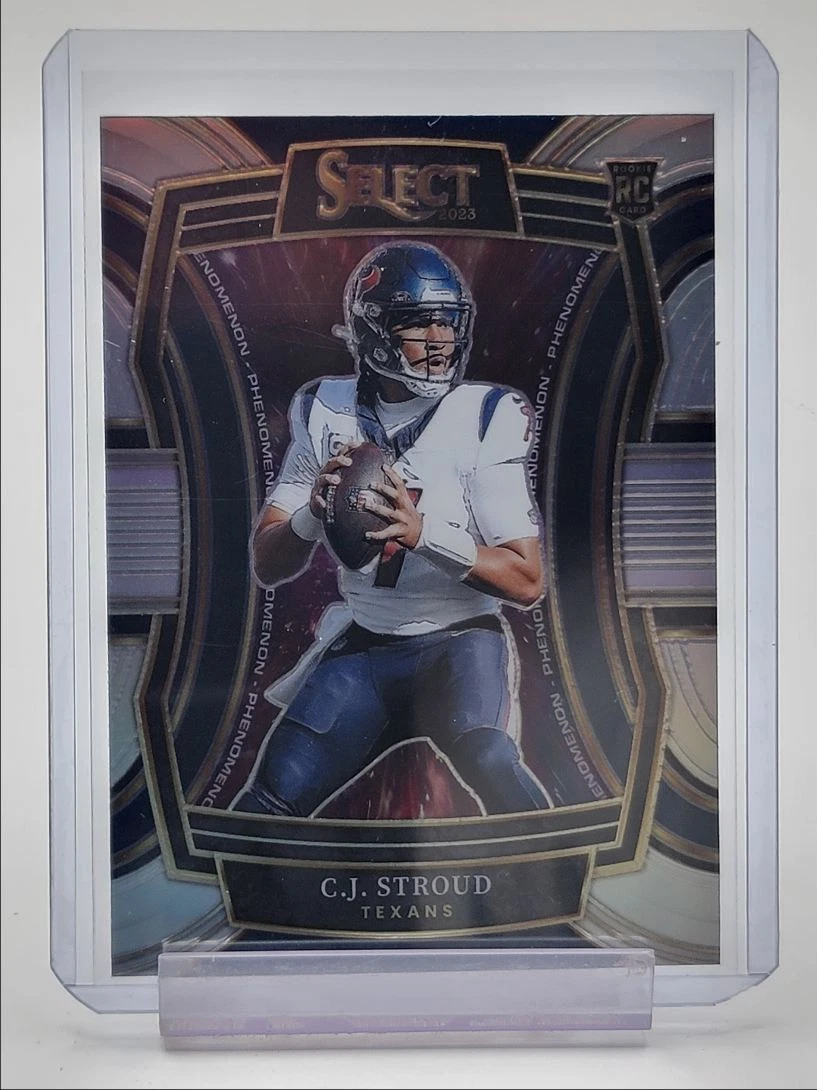 C.J. STROUD 2023 SELECT ROOKIE PHENOMENON SILVER PRIZM TEXANS RC Q1787