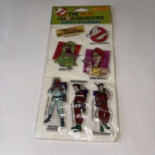 VINTAGE 1986 THE REAL GHOSTBUSTERS PUFFY STICKERS GREEN PACK