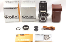 White Face MINT Box Case Fullset Rolleiflex 3.5F TLR 6x6 Film Camera JAPAN