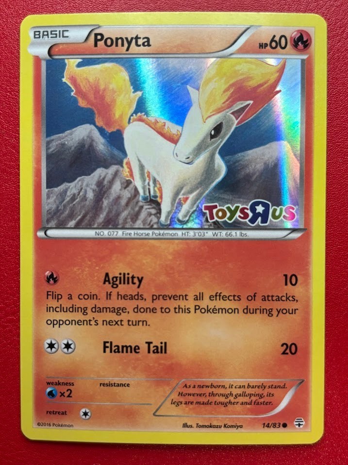 Ponyta - 14/83 - Holo Toys R Us Promo, Generations - Pokemon Card - LP
