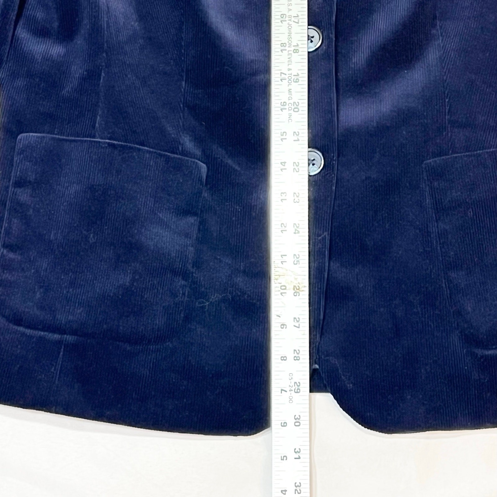 Talbots 2 Button Jacket Blazer Collared Navy Blue… - image 8