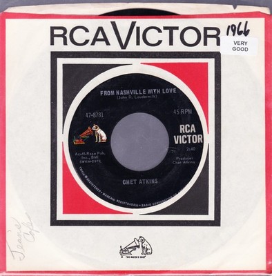 CHET ATKINS 45s  FROM NASHVILLE-1 (BOX-3)